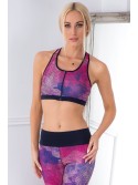 Rožinis ir violetinis sportinis top A0060 - Internetinė parduotuvė - Boutique